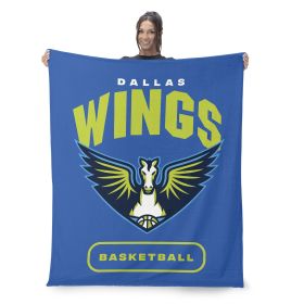Dallas Wings WNBA High Block Silk Touch Throw Blanket 50 x 60 inches