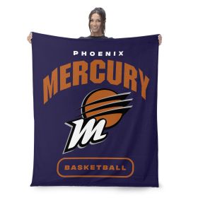 Phoenix Mercury WNBA High Block Silk Touch Throw Blanket 50 x 60 inches