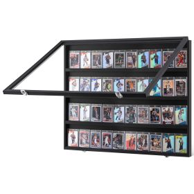 VEVOR 36 Graded Sports Card Display Case, 30.5x24.3x2.1 in, Baseball Card Display Frame with 98% UV Protection Clear View PC Glass