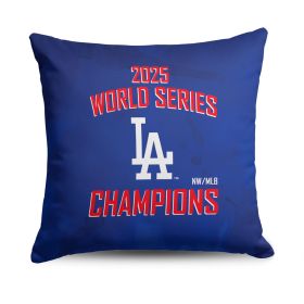 2025 World Series Championship Los Angeles Dodgers Bush League Throw Pillow 18x18 inches