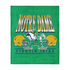 Notre Dame Fighting Irish NCAA Football Fan Silk Touch Throw Blanket 50x60 inches