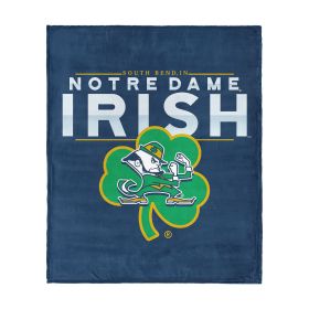 Notre Dame Fighting Irish NCAA Irish Territory Silk Touch Throw Blanket 50x60 inches