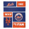 [Personalization Only] OFFICIAL MLB Colorblock Personalized Silk Touch Throw Blanket - Mets