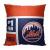 [Personalization Only] OFFICIAL MLB Colorblock Personalized Pillow - New York Mets