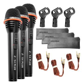 5Core Microphone Dynamic Mic Karaoke Singing Studio XLR Mics Handheld Microfono (Option: 3Pieces)