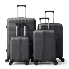 Non-TSA Customs Lock 4-in-1 PP Trolley Case, 16in, 20in, 24in, 28in, PP, Dark Gray (Option: defaulttitle)