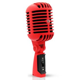 5 Core Vintage Microphone Classic Dynamic Professional XLR Studio Retro Style Mic RED - RTRO MIC RED (Option: RTROMICRED)