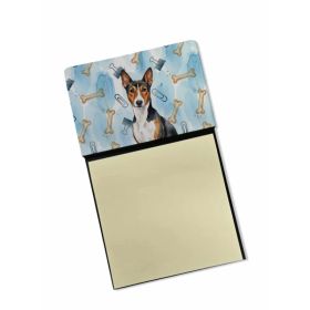 Tricolor and White Basenji Coworker Watercolor Sticky Note Holder Refillable Dispenser Desk Accessory 3x3 Pad Gift (Option: Default)
