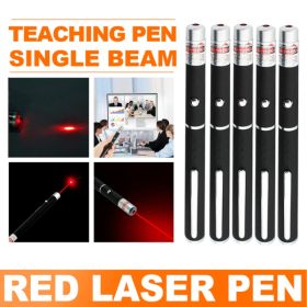 5 PCS Small Laser Pointer Pen 650nm Red Light Visible Beam 1mW For conference presentation (Option: default title)