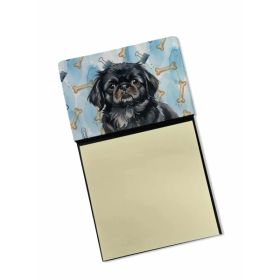 Black Pekingese Coworker Watercolor Sticky Note Holder Refillable Dispenser Desk Accessory 3x3 Pad Gift (Option: Default)