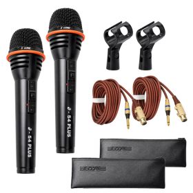 5Core Microphone Dynamic Mic Karaoke Singing Studio XLR Mics Handheld Microfono (Option: 2 Pieces)