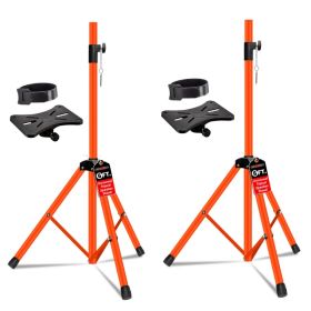 5 Core Speaker Stand Pair Height Adjustable PA DJ Tripod Studio Monitor Stands W 35mm Compatible Insert - SS ECO 2PK ORG WoB (Option: SSECO2PKORGWoB)