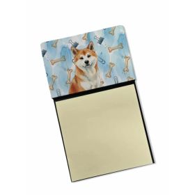 Red Akita Coworker Watercolor Sticky Note Holder Refillable Dispenser Desk Accessory 3x3 Pad Gift (Option: Default)