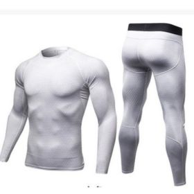 Men's Casual And Comfortable Compression Muscle Gym Shorts (Option: White-XXL-Long)