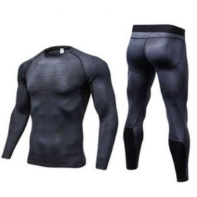 Men's Casual And Comfortable Compression Muscle Gym Shorts (Option: Black-XL-Long)