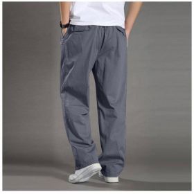 Men's Tide Brand Casual Spring And Summer Overalls (Option: Dark Grey-6XL)