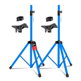 5 Core Speaker Stand 2Pcs Tripod Floor Tall Adjustable Up To 72 Inch DJ Studio Monitor Stands Pole Mount (Option: SSECO2PKSKYBLUWoB)