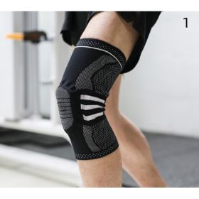 Sports Running Fitness Protection Knee Pads Brace Strap (Option: Black 1 pcs-M)