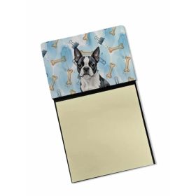 Boston Terrier Coworker Watercolor Sticky Note Holder Refillable Dispenser Desk Accessory 3x3 Pad Gift (Option: Default)