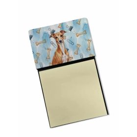 Red Italian Greyhound Coworker Watercolor Sticky Note Holder Refillable Dispenser Desk Accessory 3x3 Pad Gift (Option: Default)