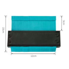 5 10 Inch Contour Gauge Template Plastic Measuring Contour Gauge Duplicator Tiles Edge Shaping Measure Ruler Measuring Tool (Option: Blue-6inch-Conventional)