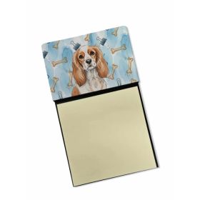 Blenheim Cavalier Spaniel Coworker Watercolor Sticky Note Holder Refillable Dispenser Desk Accessory 3x3 Pad Gift (Option: Default)