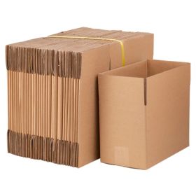 100 Corrugated Paper Boxes 8x6x4"(20.3*15.2*10cm)Yellow (Option: default title)