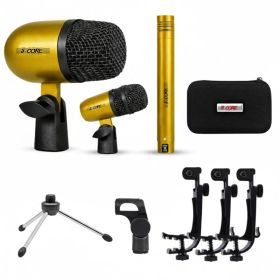 5 Core Conga Mic Snare Tom Microphone Drum Kit Condenser XLR Instrument Mics (Option: YELLOW)