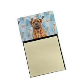 Red Bullmastiff Coworker Watercolor Sticky Note Holder Refillable Dispenser Desk Accessory 3x3 Pad Gift (Option: Default)
