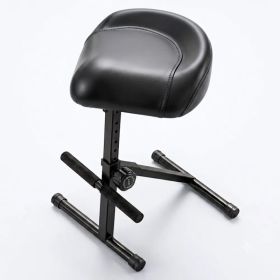 5 Core Guitar Stool 4 Inch Padded Drum Throne Adjustable Musician Seat for Drummers Guitarist (Option: Black)