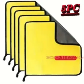 Super Microfiber Car Cleaning Towel - Reusable Car Detail Cloth For Seamless Glass/Upholstery/Furniture Tables/Chairs/Flooring, Fast-absorbing, L (Option: 5pcset1181inch1181inch)