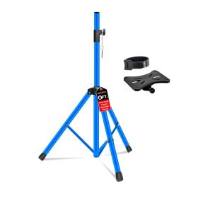5 Core Speaker Stand Tripod Floor Adjustable Up to 48 Inch DJ Studio Monitor Stands Short Pole Mount (Option: Sky Blue)