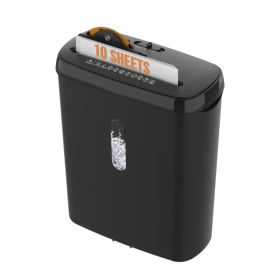 10-Sheet Strip Cut Paper Shredder, P-2 Security Level With 3.17-Gallon Basket, CD & Credit Card Shredder - Durable & Fast - Jam Proof System -ETL (Option: defaulttitle)