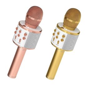 5 Core Microphone Wireless Karaoke Mic With Speaker 3 In 1 Portable Bluetooth Microfono Inalambrico (Option: WMSPKCOPPERGLD)