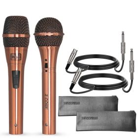 5Core Couple Karaoke Microphone Pair Handheld Dynamic XLR Mic For Him & Her Clear Sound Stylish Look (Option: Duet Mic)