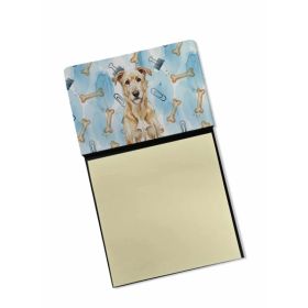 Wheaten Irish Wolfhound Coworker Watercolor Sticky Note Holder Refillable Dispenser Desk Accessory 3x3 Pad Gift (Option: Default)