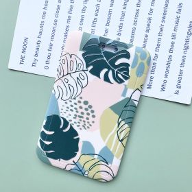 Green Plant Series Simple Fashion Lanyard Card Cover (Option: 5 Pieces Monstera Deliciosa-No accessories)