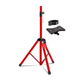 5 Core Speaker Stand Adjustable 31 to 54" PA DJ Tripod Stands Heavy Duty w 35mm Add 132 Lbs (Option: Red)