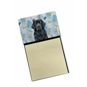 Black Newfoundland Coworker Watercolor Sticky Note Holder Refillable Dispenser Desk Accessory 3x3 Pad Gift (Option: Default)