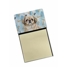 Fawn Pekingese Coworker Watercolor Sticky Note Holder Refillable Dispenser Desk Accessory 3x3 Pad Gift (Option: Default)