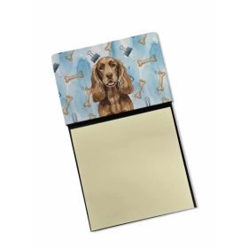 Liver English Cocker Spaniel Coworker Watercolor Sticky Note Holder Refillable Dispenser Desk Accessory 3x3 Pad Gift (Option: Default)