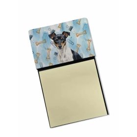 Black and White Rat Terrier Coworker Watercolor Sticky Note Holder Refillable Dispenser Desk Accessory 3x3 Pad Gift (Option: Default)