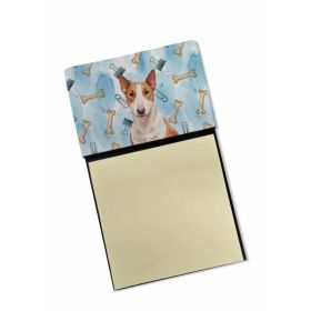 Red and White Bull Terrier Coworker Watercolor Sticky Note Holder Refillable Dispenser Desk Accessory 3x3 Pad Gift (Option: Default)