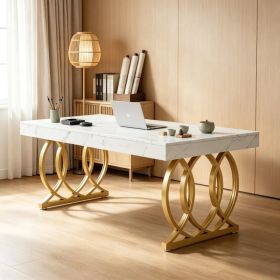Modern Office Desk with Heat Resistant and Adjustable Feet for Office (Option: default title)