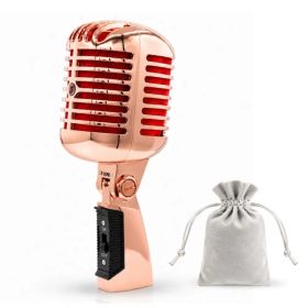 5Core Vintage Microphone Classic Dynamic Professional XLR Studio Retro Style Mic (Option: COPPER)