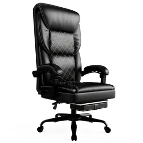 Gaming Chair, Office Chair With Inflatable Lumbar Support, Ergonomic Comfortable Wide Computer Chair With Footrest And Linked Soft Armrests, High (Option: defaulttitle)