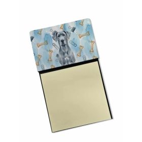Blue Great Dane Coworker Watercolor Sticky Note Holder Refillable Dispenser Desk Accessory 3x3 Pad Gift (Option: Default)