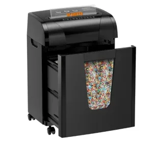 Woolsche Paper Shredder, 18-Sheet Cross Cut With 18 Liters Pull Out Bin, P-4 Security Level, Shred Paper And Credit Card, Durable&Fast With Auto (Option: Black)