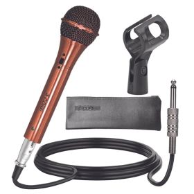 5Core Couple Karaoke Microphone Pair Handheld Dynamic XLR Mic For Him & Her Clear Sound Stylish Look (Option: Mic Metal)