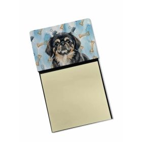 Black and Tan Pekingese Coworker Watercolor Sticky Note Holder Refillable Dispenser Desk Accessory 3x3 Pad Gift (Option: Default)